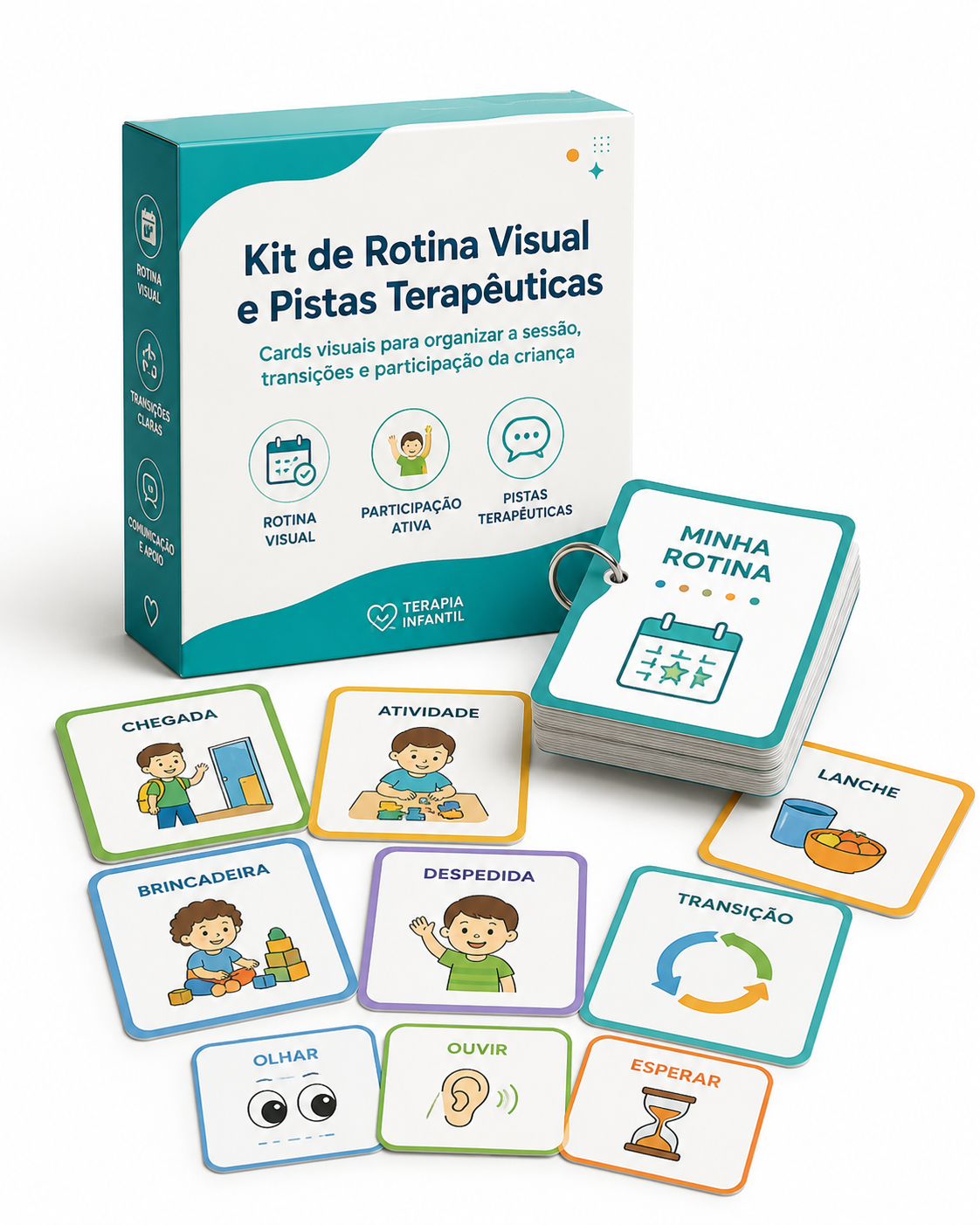 Kit de Rotina Visual e Pistas Terapêuticas